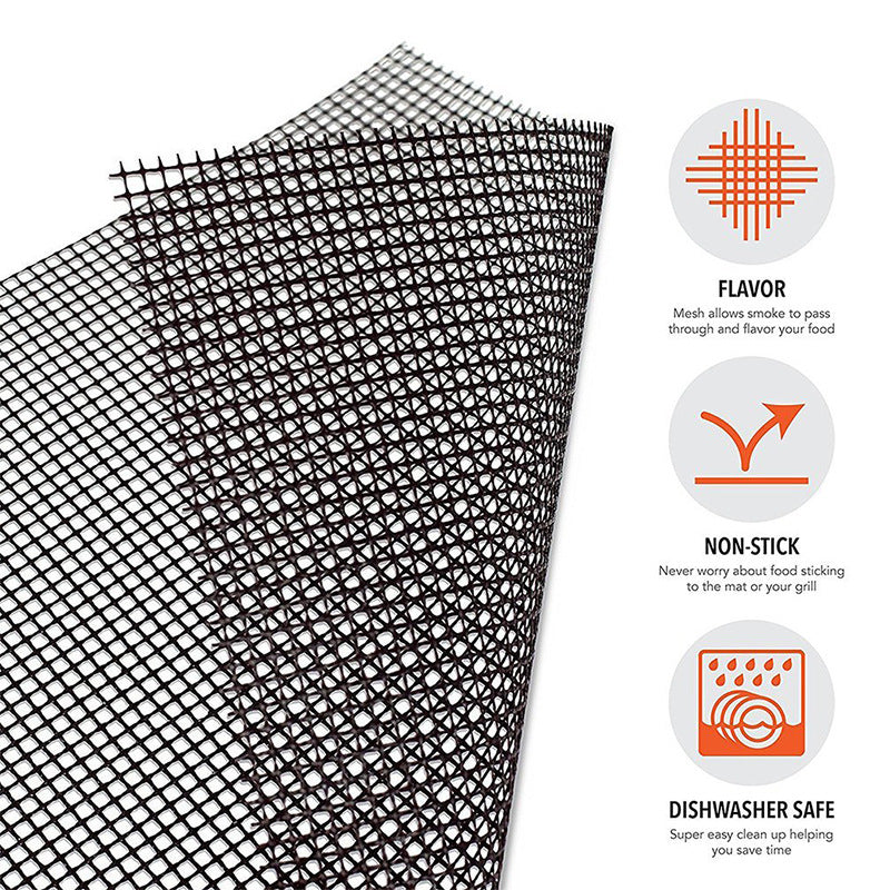 Outdoor BBQ Teflon Non-stick Grid Mat Mesh Grid Grill BBQ BBQ BBQ Mat Grill Net