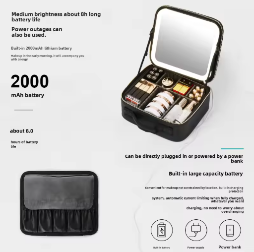 Makeup Bag with LED Light