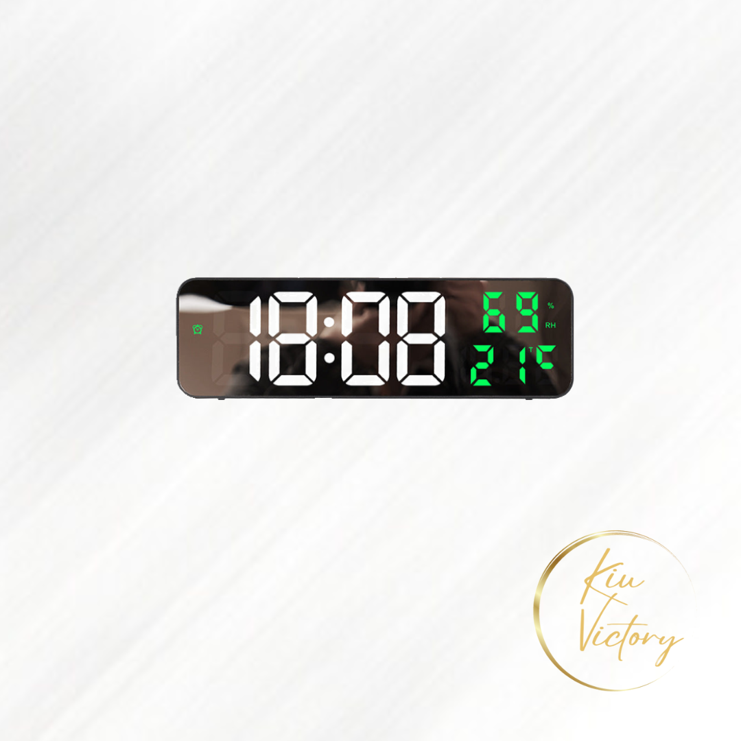 Digital Wall Clock Green