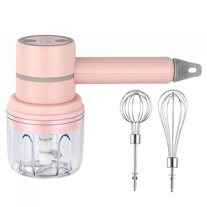 2 In 1 Electric Mini Whisk Pink