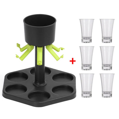 6 Shot Glass Dispenser and Holder