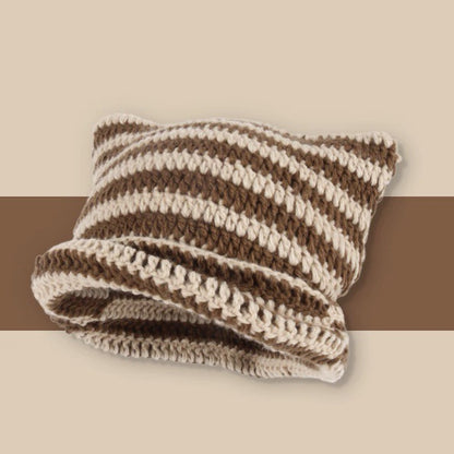 Cat Ears Knitted Winter Hat