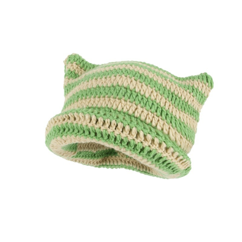 Cat Ears Knitted Winter Hat