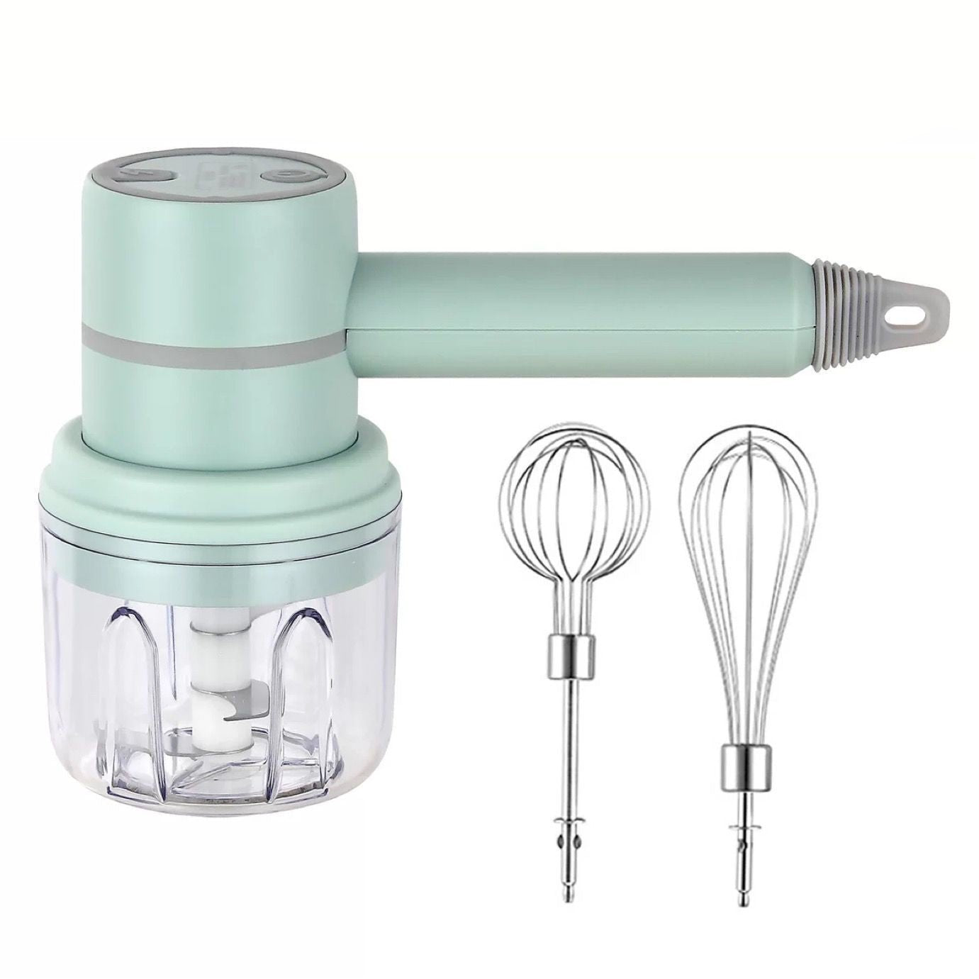 2 In 1 Electric Mini Whisk Green