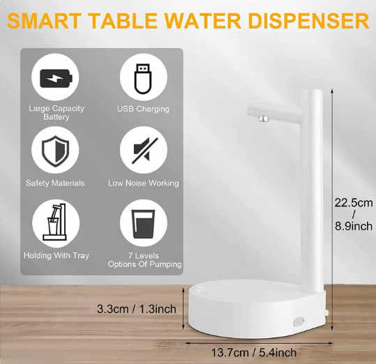 Smart Water Dispenser Features and Dimensions